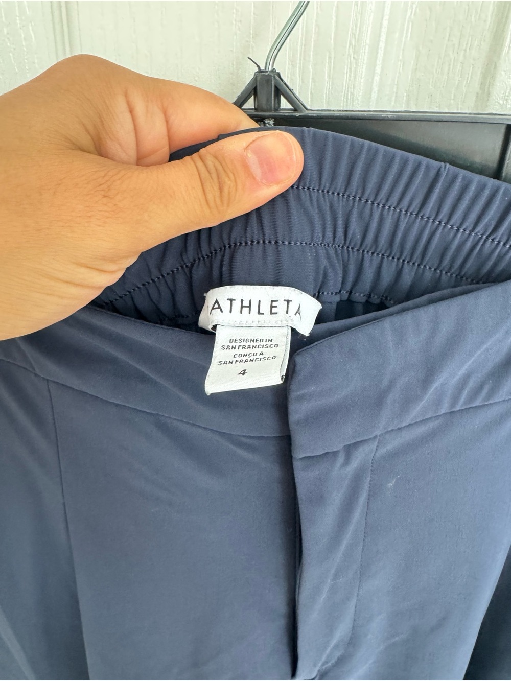 Athleta Pinnacle Wide-Leg High-Rise Pants in Navy - Picture 3 of 4